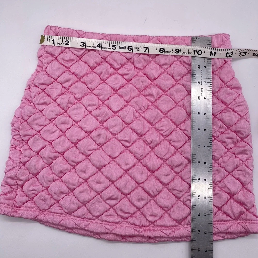 FRANKIES BIKINIS Winward Puff Skirt and Puff Tank in Baby Pink. Size S